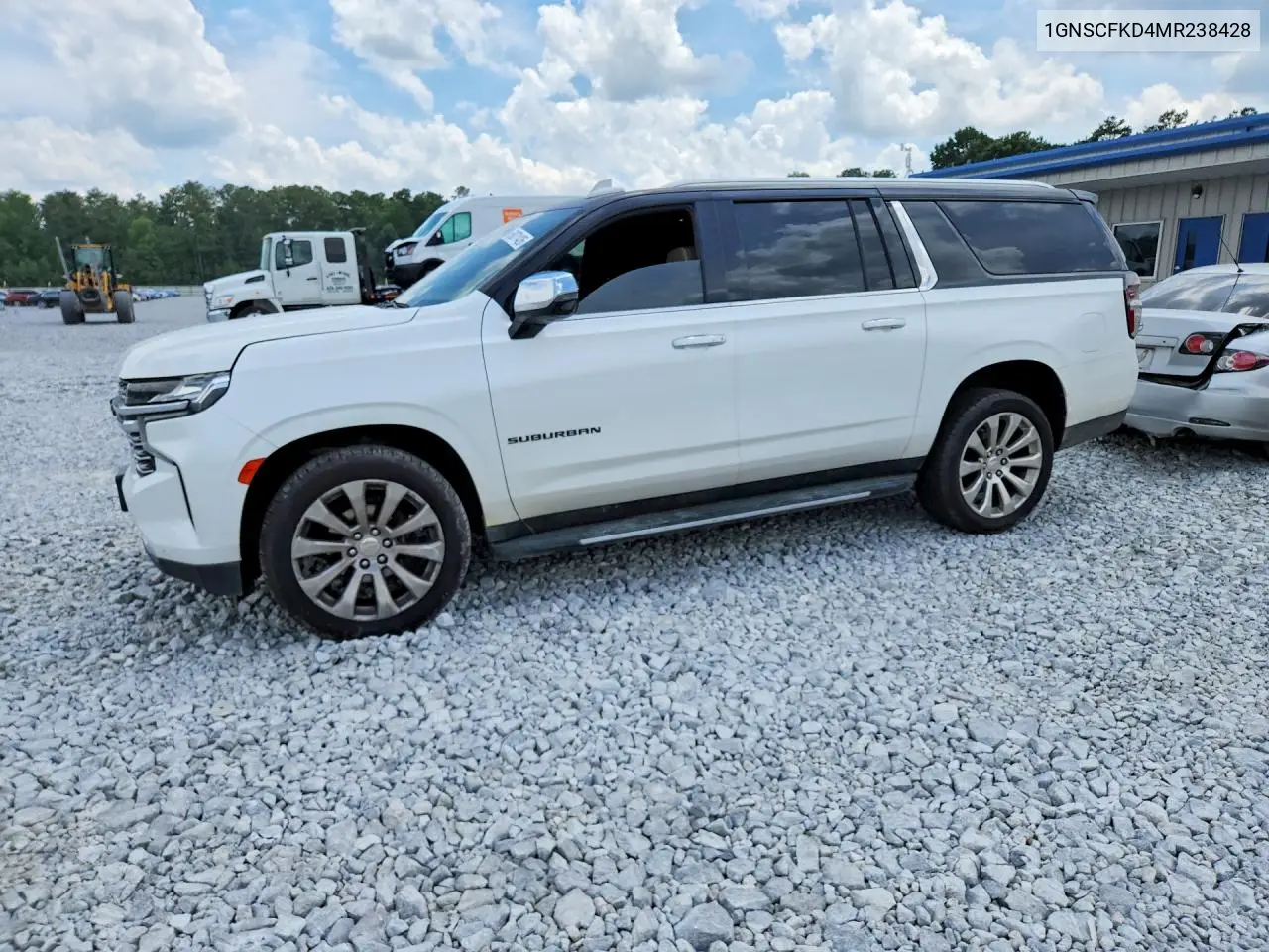 2021 Chevrolet Suburban C1500 Premier VIN: 1GNSCFKD4MR238428 Lot: 60071426