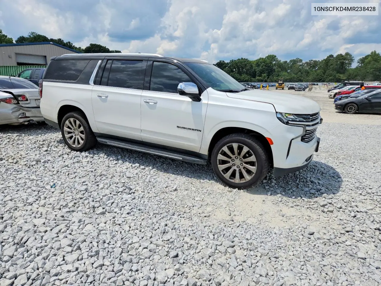 2021 Chevrolet Suburban C1500 Premier VIN: 1GNSCFKD4MR238428 Lot: 60071426