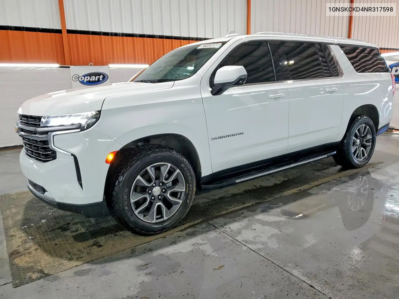 2022 Chevrolet Suburban K1500 Lt VIN: 1GNSKCKD4NR317598 Lot: 60144906