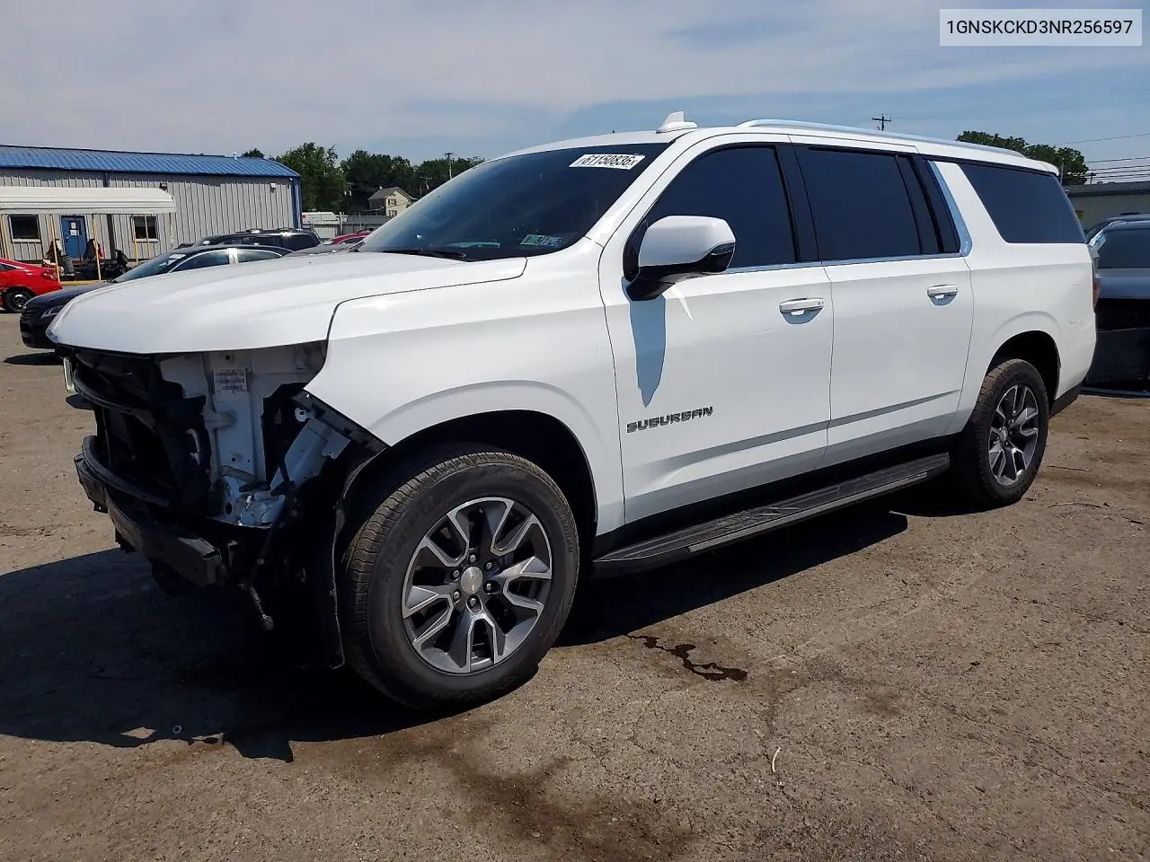 2022 Chevrolet Suburban K1500 Lt VIN: 1GNSKCKD3NR256597 Lot: 61150836