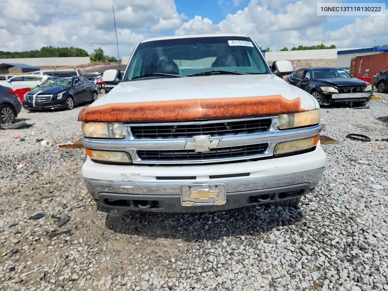 2001 Chevrolet Tahoe C1500 VIN: 1GNEC13T11R130222 Lot: 61157536