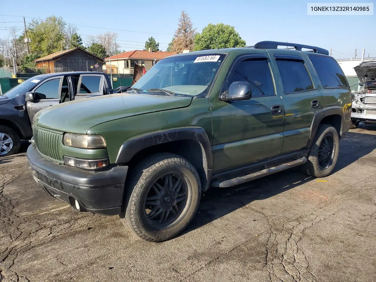 2002 Chevrolet Tahoe K1500 VIN: 1GNEK13Z32R140985 Lot: 61880266