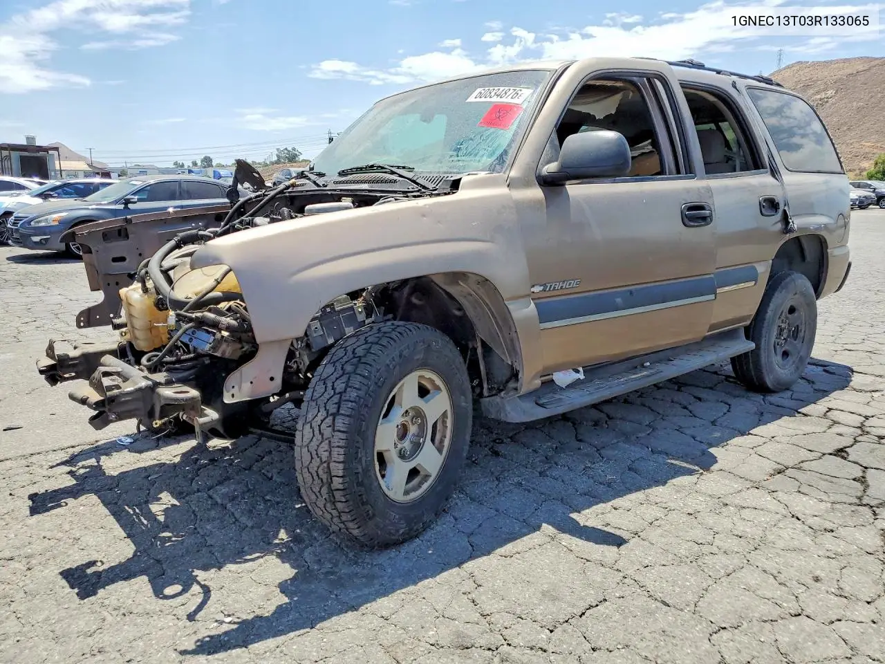 2003 Chevrolet Tahoe C1500 VIN: 1GNEC13T03R133065 Lot: 60834876