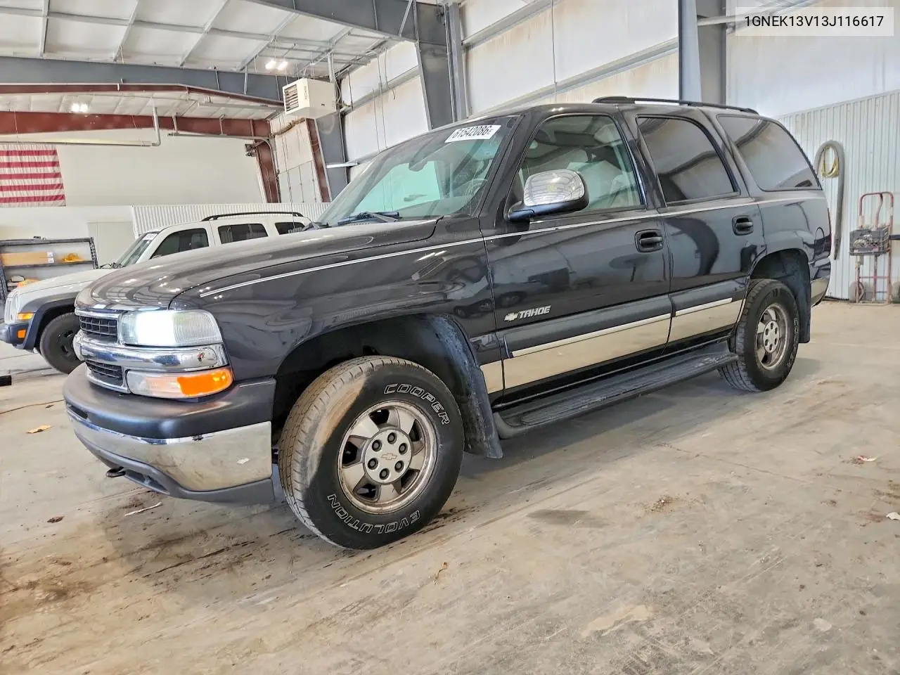 2003 Chevrolet Tahoe K1500 VIN: 1GNEK13V13J116617 Lot: 61542086
