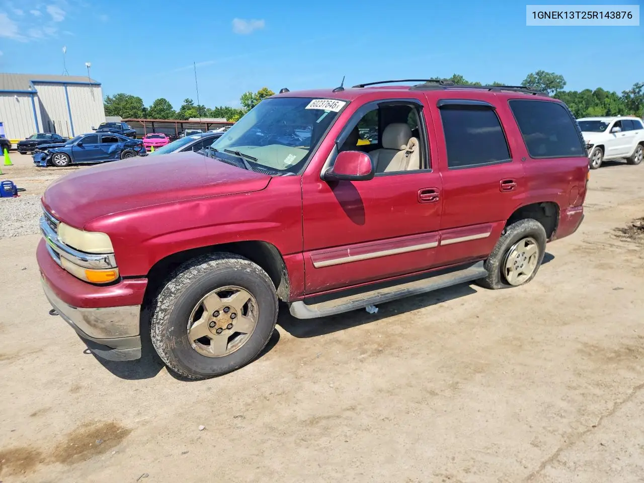 2005 Chevrolet Tahoe K1500 VIN: 1GNEK13T25R143876 Lot: 60237646