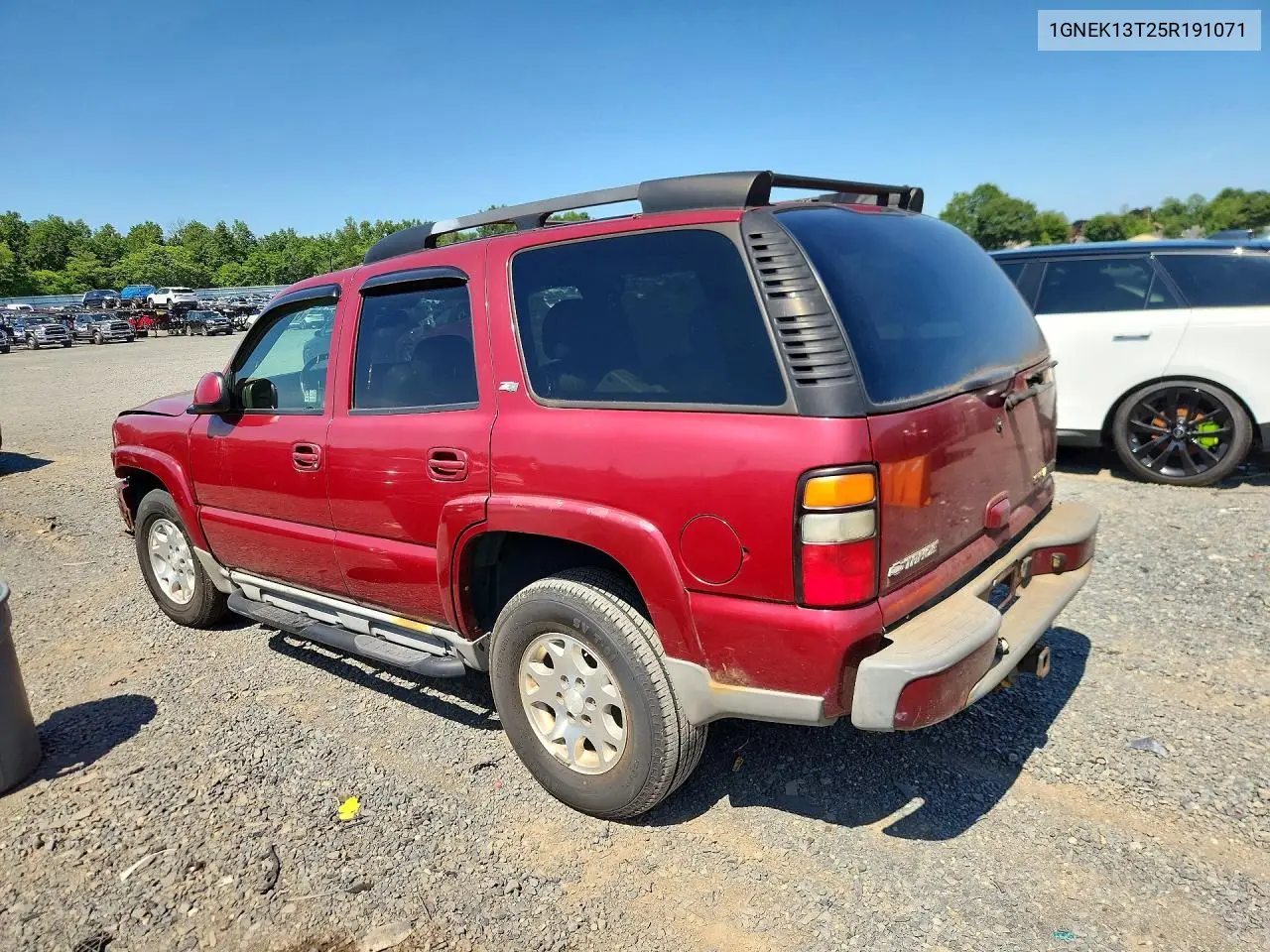 2005 Chevrolet Tahoe K1500 VIN: 1GNEK13T25R191071 Lot: 61806736