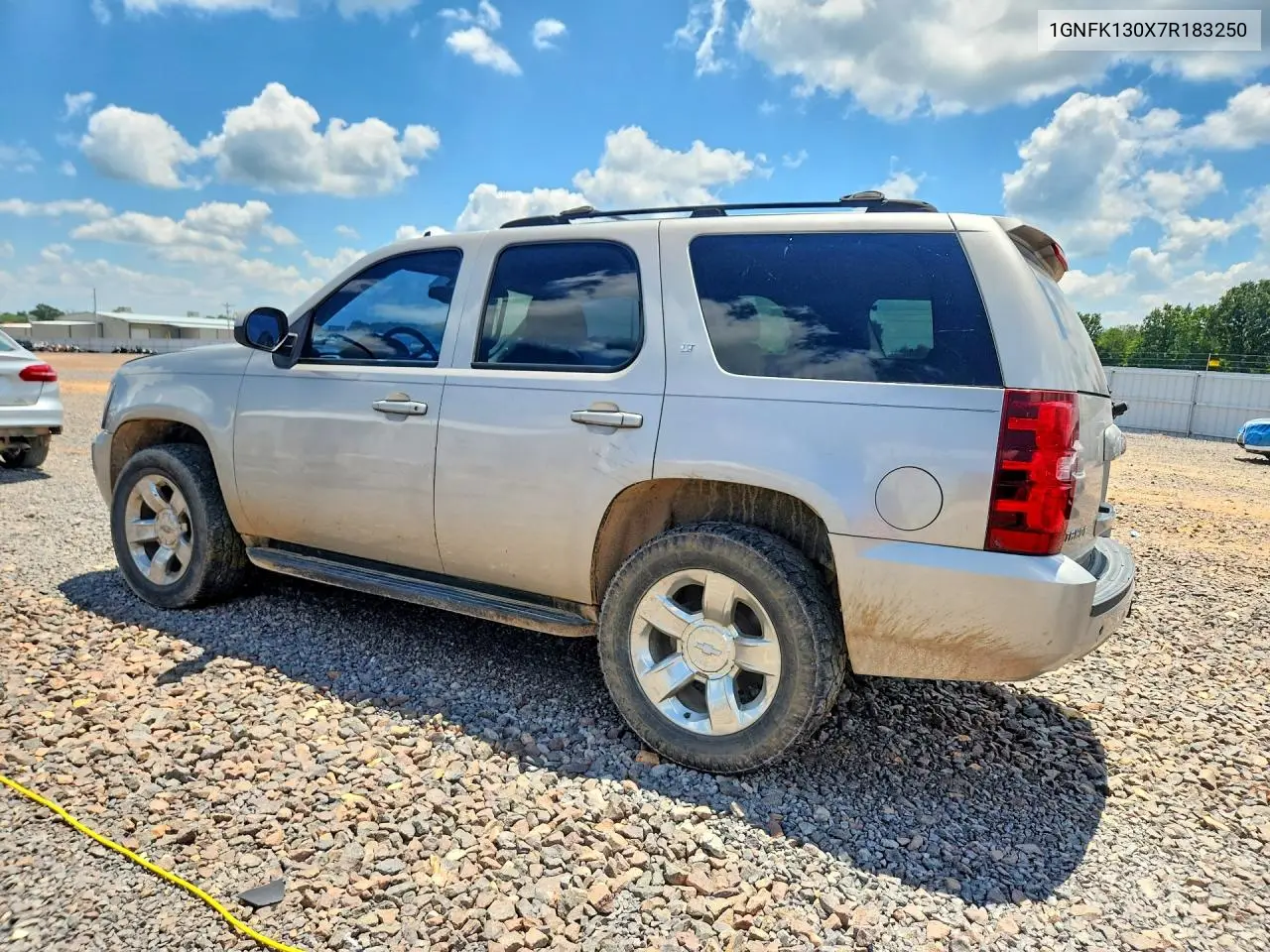 2007 Chevrolet Tahoe K1500 VIN: 1GNFK130X7R183250 Lot: 60805076