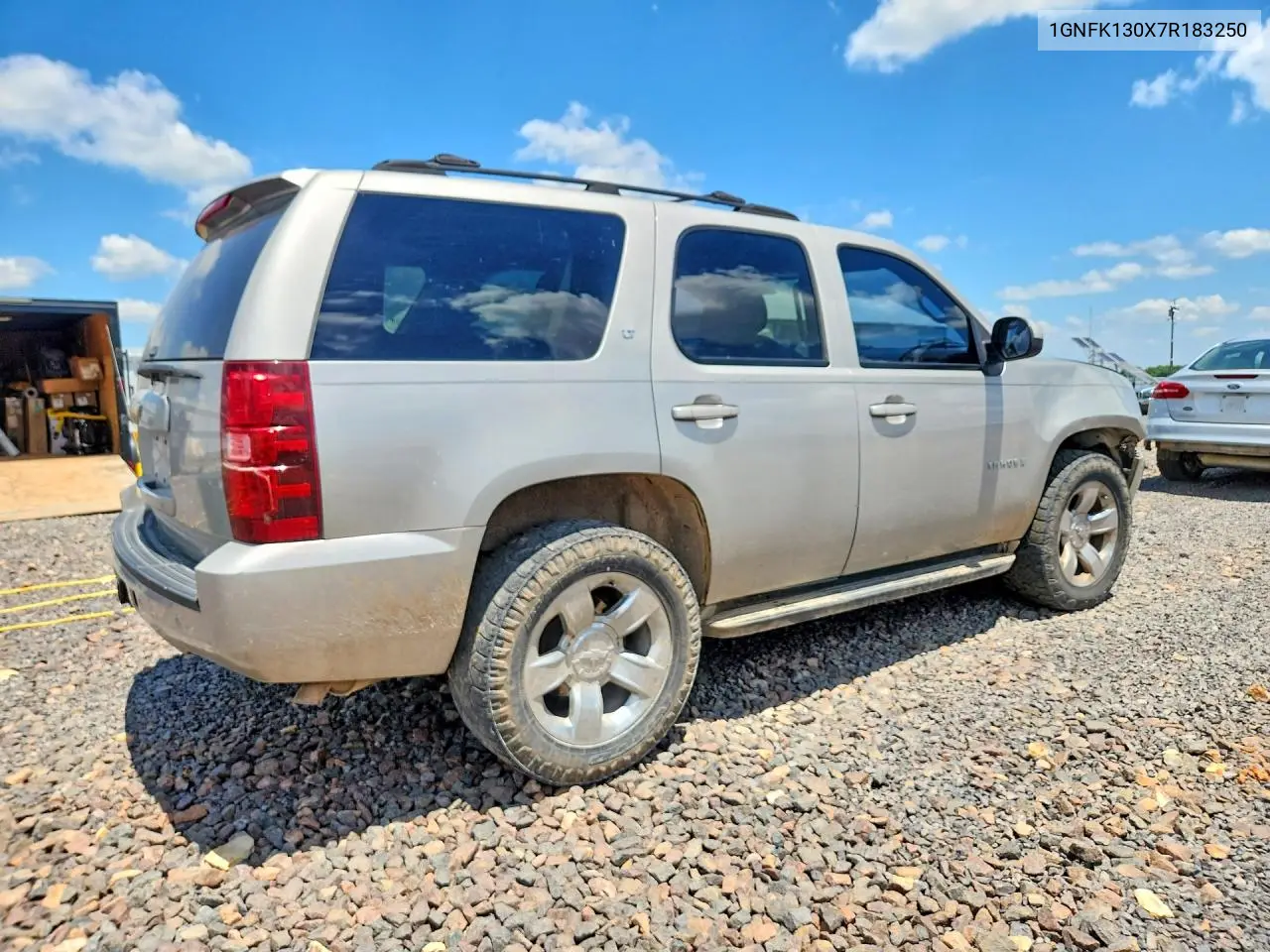 2007 Chevrolet Tahoe K1500 VIN: 1GNFK130X7R183250 Lot: 60805076