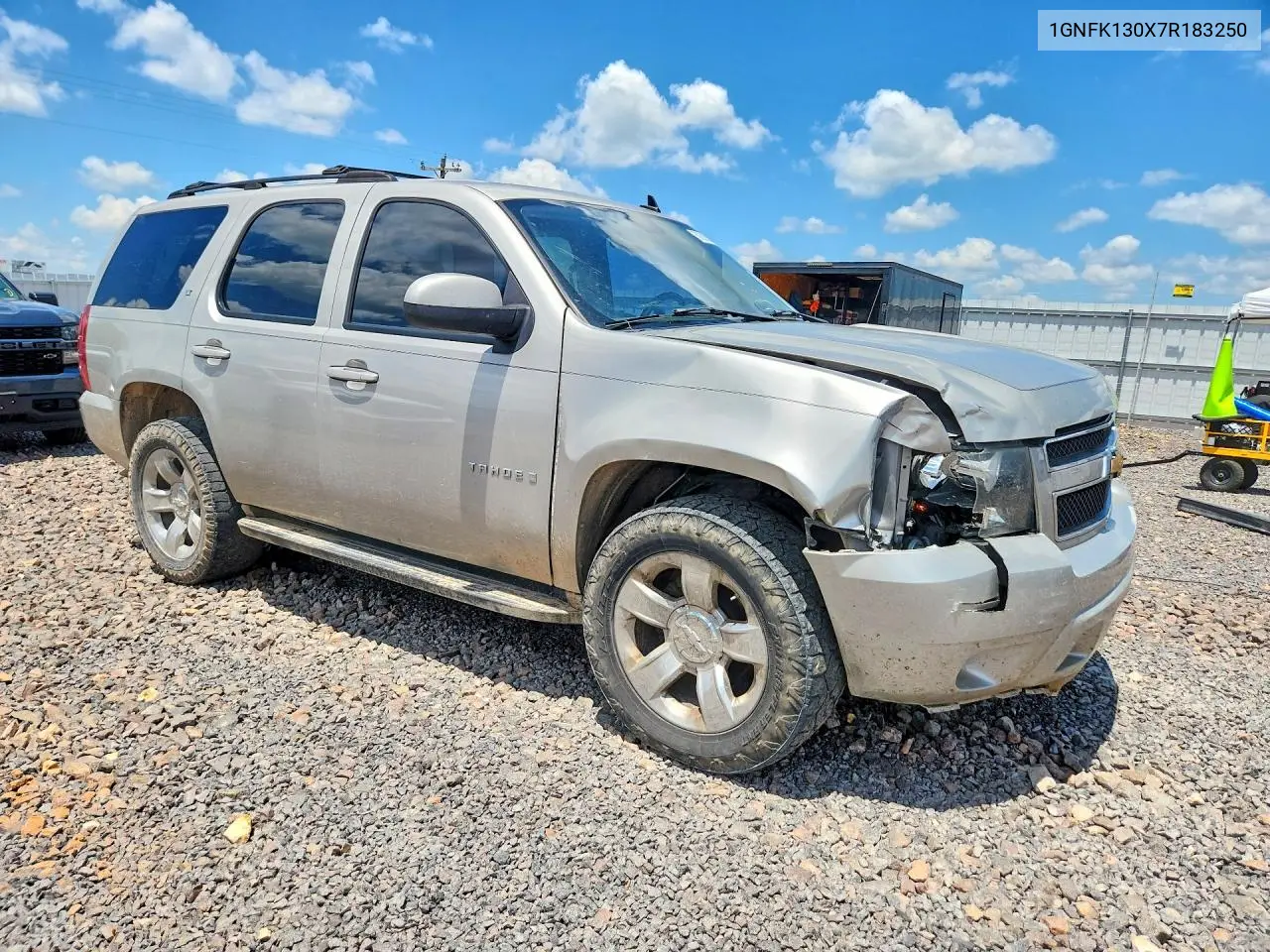 2007 Chevrolet Tahoe K1500 VIN: 1GNFK130X7R183250 Lot: 60805076