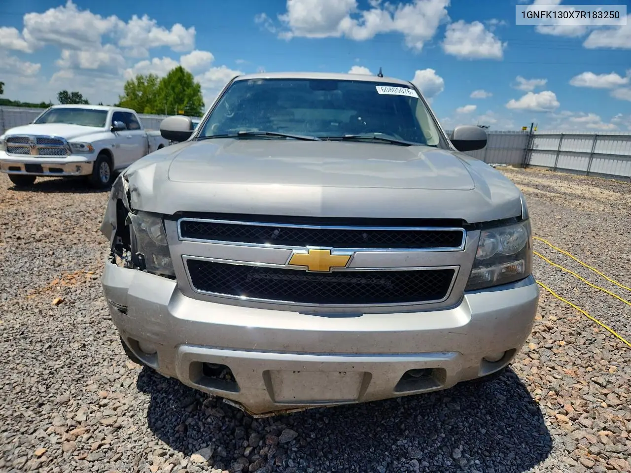 2007 Chevrolet Tahoe K1500 VIN: 1GNFK130X7R183250 Lot: 60805076