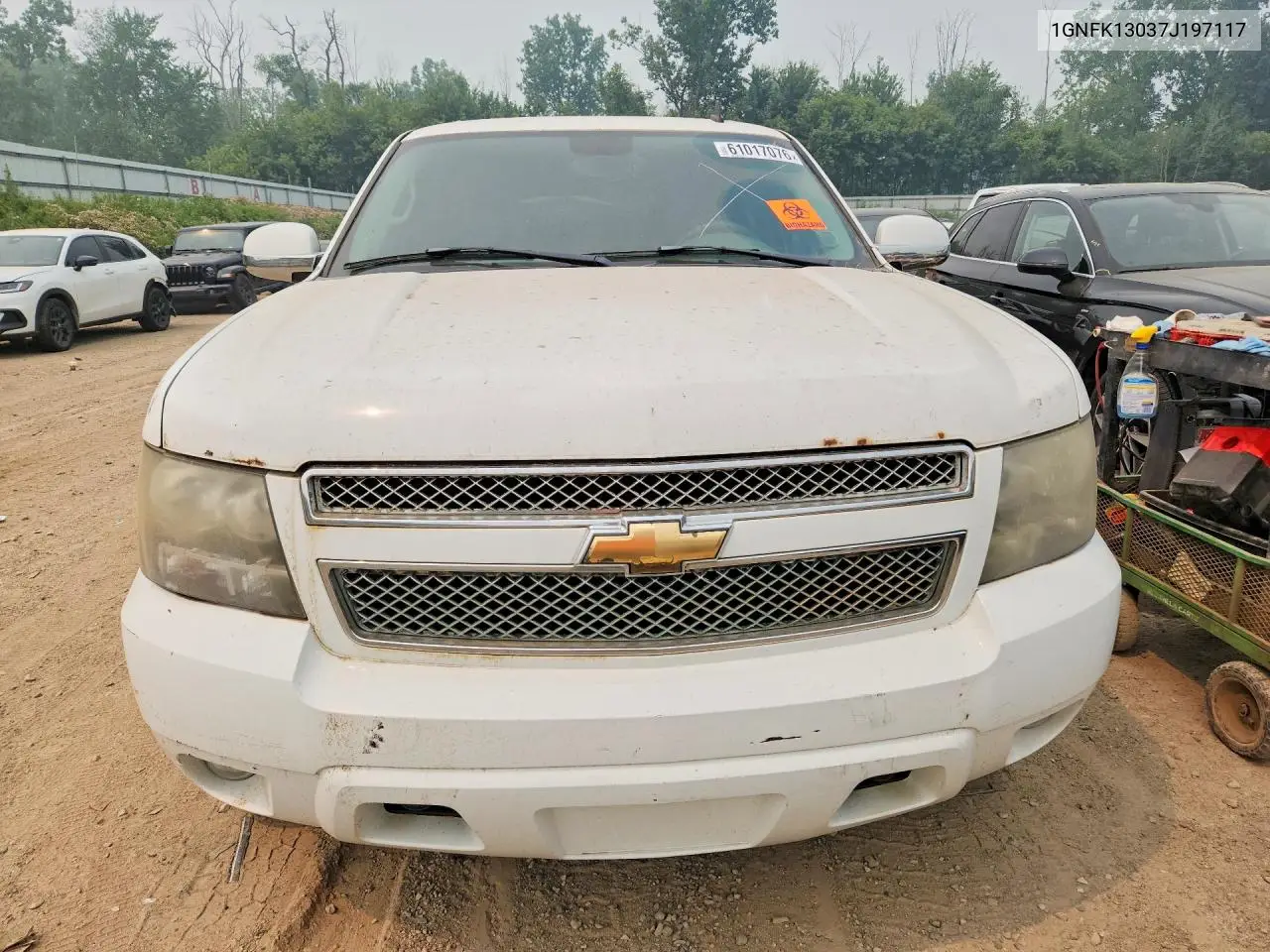 2007 Chevrolet Tahoe K1500 VIN: 1GNFK13037J197117 Lot: 61017076