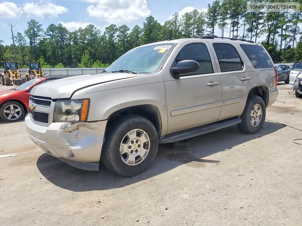 1GNFK13047J151439 2007 Chevrolet Tahoe K1500