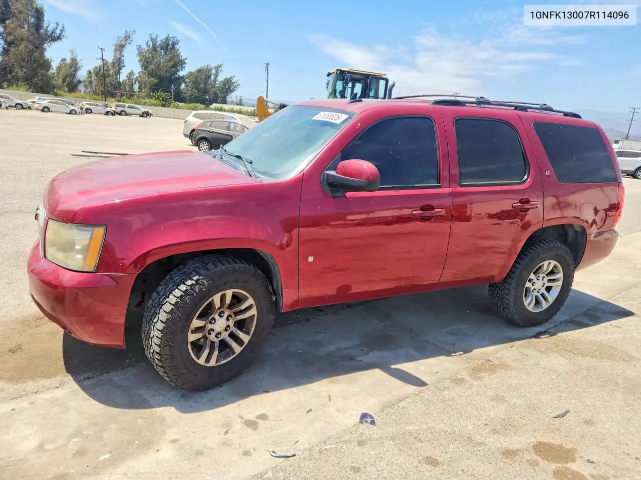 2007 Chev Tahoe VIN: 1GNFK13007R114096 Lot: 61858826
