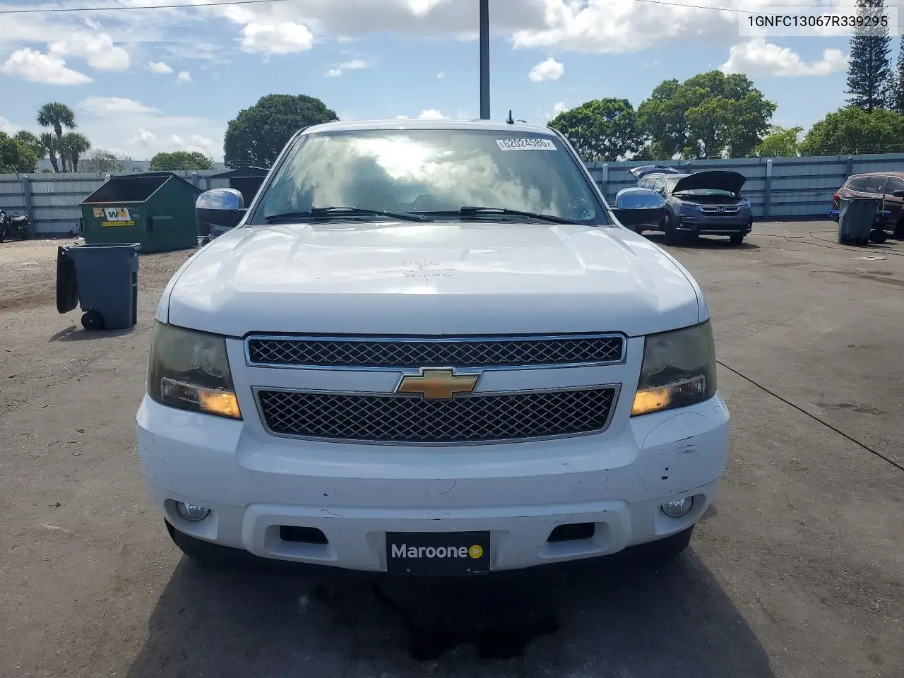 2007 Chevrolet Tahoe C1500 VIN: 1GNFC13067R339295 Lot: 62024586
