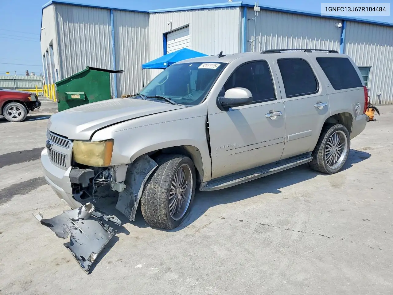 2007 Chevrolet Tahoe C1500 VIN: 1GNFC13J67R104484 Lot: 62071106