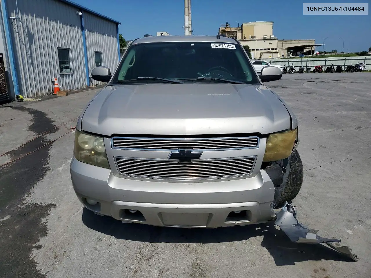 2007 Chevrolet Tahoe C1500 VIN: 1GNFC13J67R104484 Lot: 62071106