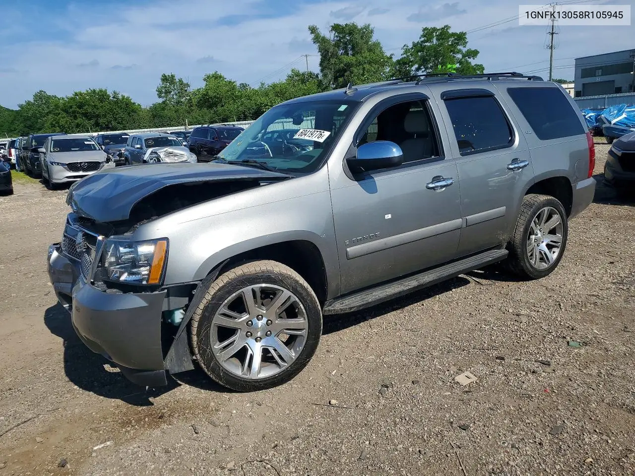 2008 Chevrolet Tahoe K1500 VIN: 1GNFK13058R105945 Lot: 60419776