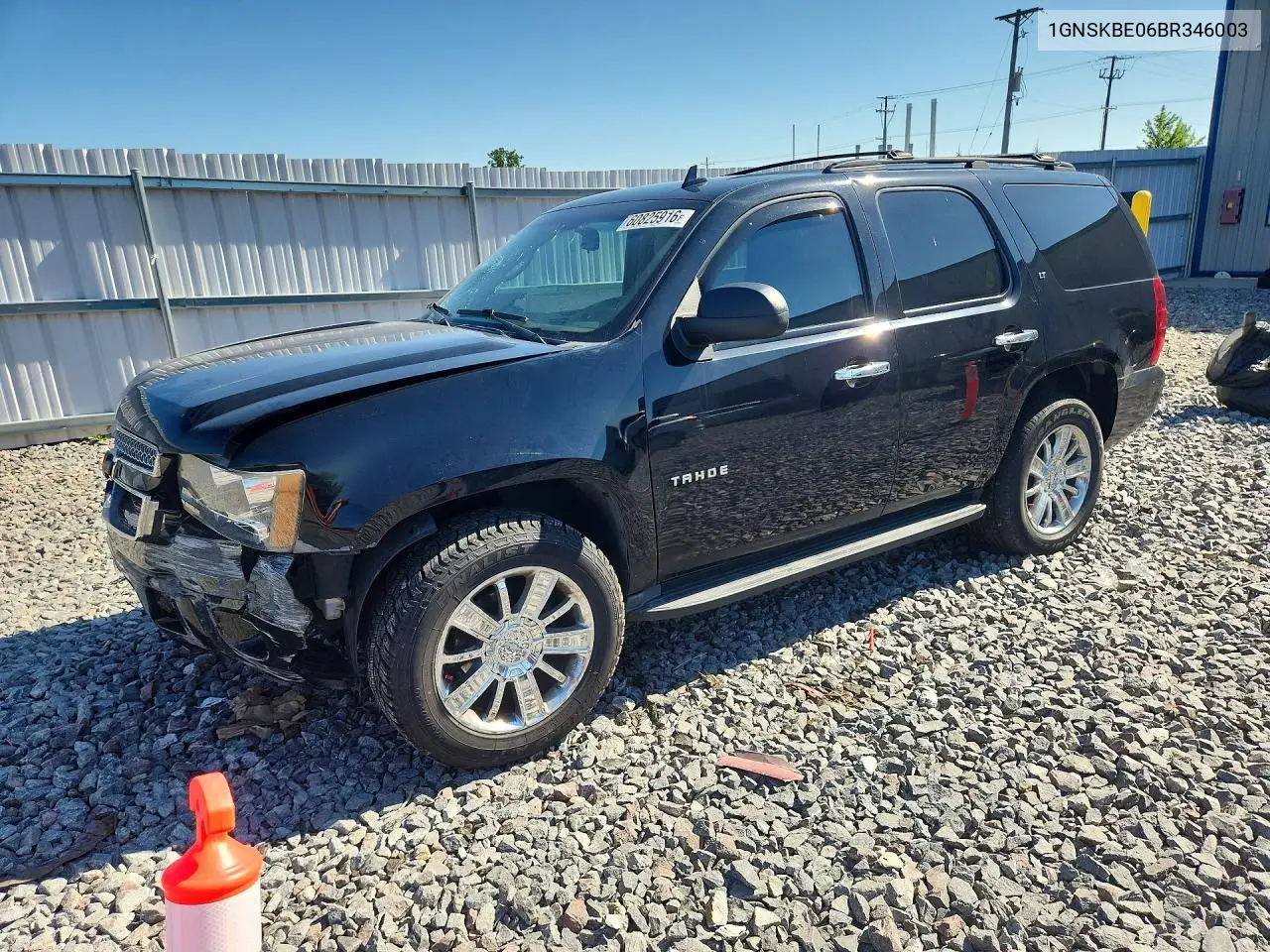 2011 Chevrolet Tahoe K1500 Lt VIN: 1GNSKBE06BR346003 Lot: 60825916
