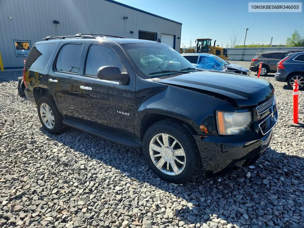 2011 Chevrolet Tahoe K1500 Lt VIN: 1GNSKBE06BR346003 Lot: 60825916