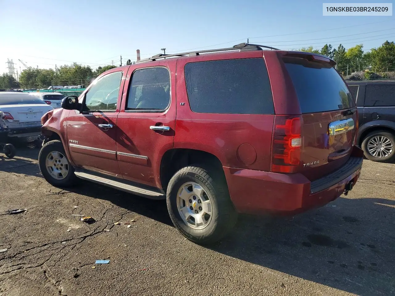2011 Chevrolet Tahoe K1500 Lt VIN: 1GNSKBE03BR245209 Lot: 61420726