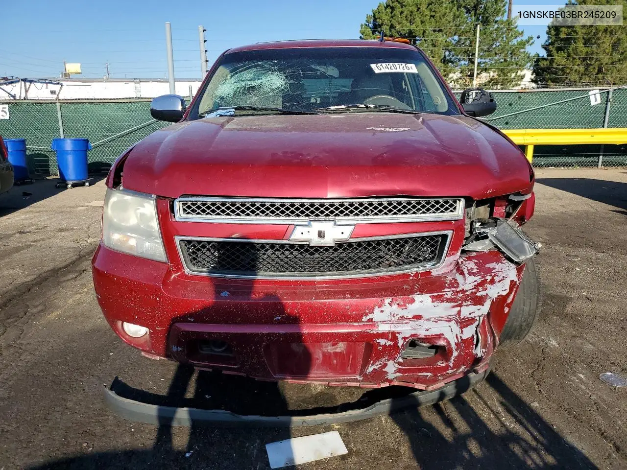 2011 Chevrolet Tahoe K1500 Lt VIN: 1GNSKBE03BR245209 Lot: 61420726