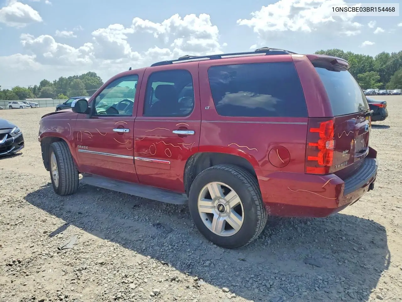 2011 Chevrolet Tahoe C1500 Lt VIN: 1GNSCBE03BR154468 Lot: 61918716