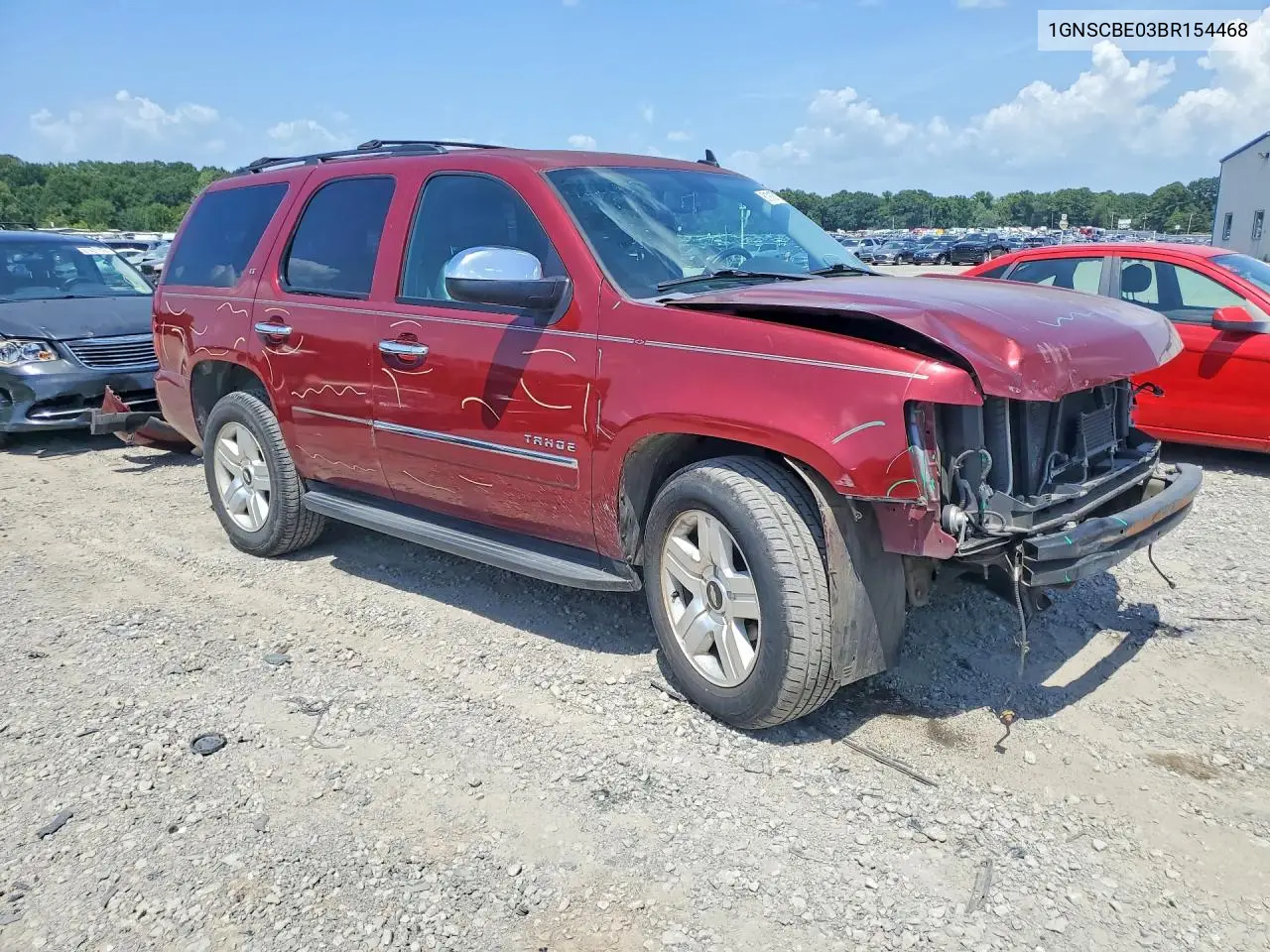 2011 Chevrolet Tahoe C1500 Lt VIN: 1GNSCBE03BR154468 Lot: 61918716