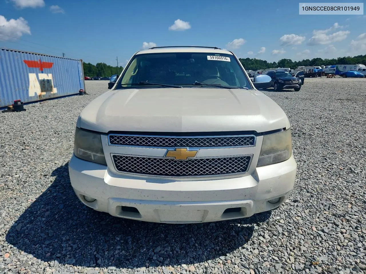 2012 Chevrolet Tahoe C1500 Ltz VIN: 1GNSCCE08CR101949 Lot: 59166916