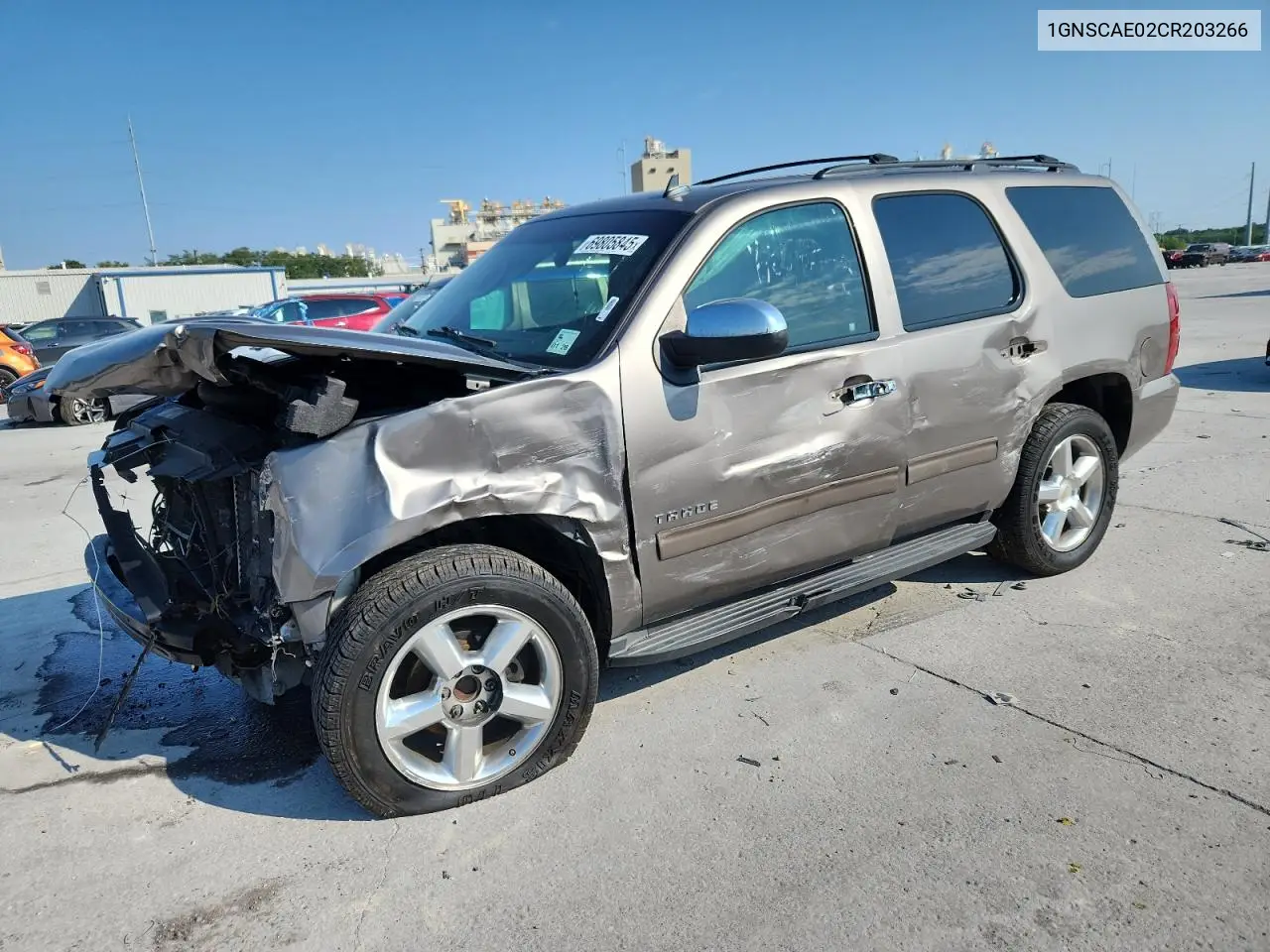 1GNSCAE02CR203266 2012 Chevrolet Tahoe C1500 Ls