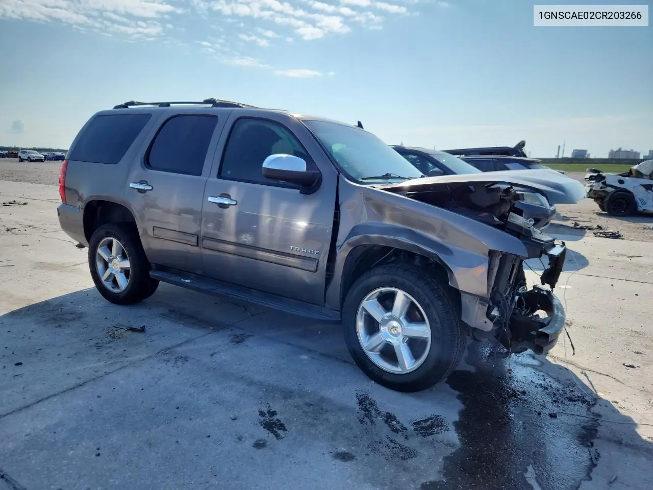 1GNSCAE02CR203266 2012 Chevrolet Tahoe C1500 Ls