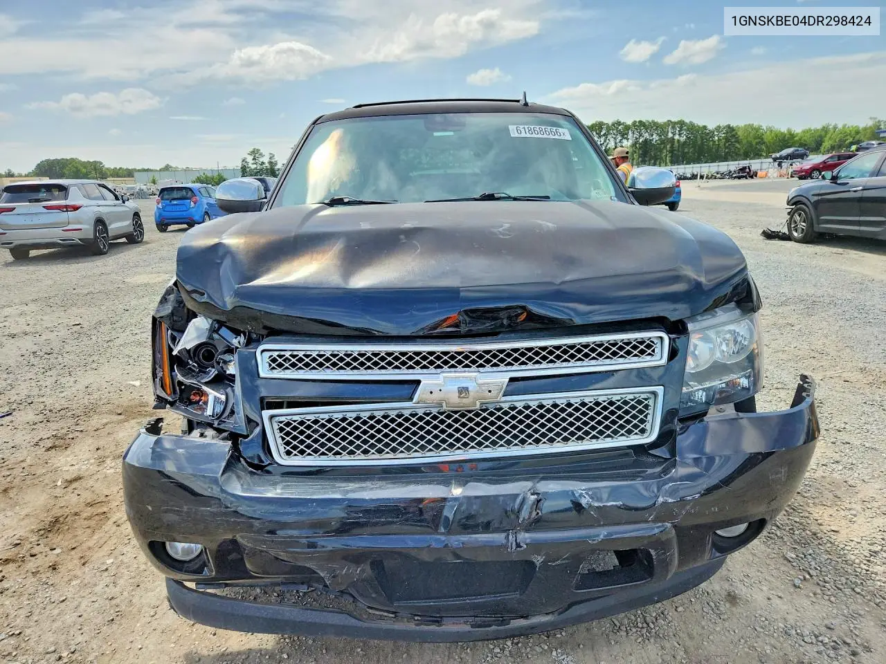 2013 Chevrolet Tahoe K1500 Lt VIN: 1GNSKBE04DR298424 Lot: 61868666