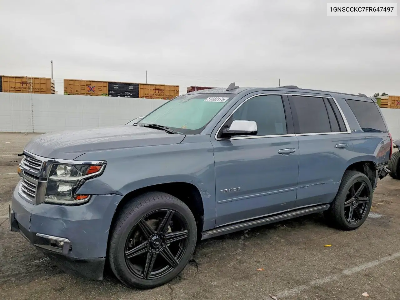 2015 Chevrolet Tahoe C1500 Ltz VIN: 1GNSCCKC7FR647497 Lot: 59383176