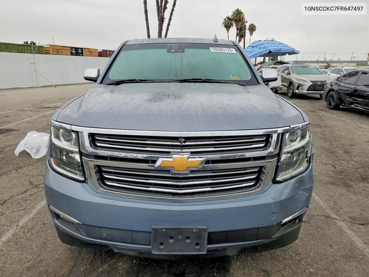 2015 Chevrolet Tahoe C1500 Ltz VIN: 1GNSCCKC7FR647497 Lot: 59383176