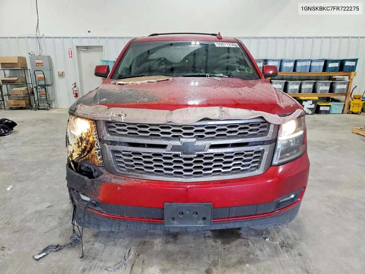 2015 Chevrolet Tahoe K1500 Lt VIN: 1GNSKBKC7FR722275 Lot: 59871256