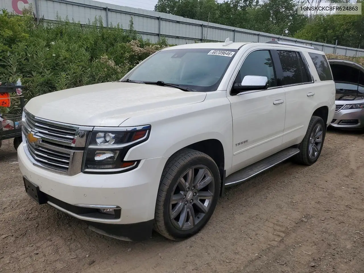 2015 Chevrolet Tahoe K1500 Ltz VIN: 1GNSKCKC8FR624863 Lot: 60709646