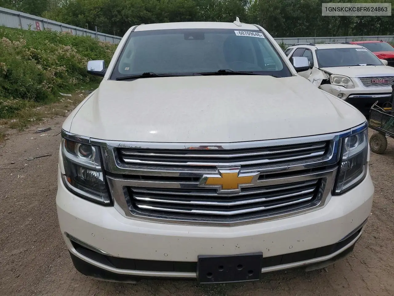 2015 Chevrolet Tahoe K1500 Ltz VIN: 1GNSKCKC8FR624863 Lot: 60709646