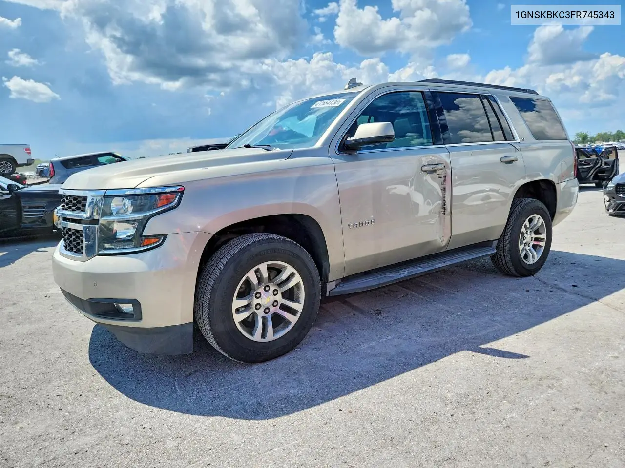 2015 Chevrolet Tahoe K1500 Lt VIN: 1GNSKBKC3FR745343 Lot: 61564136