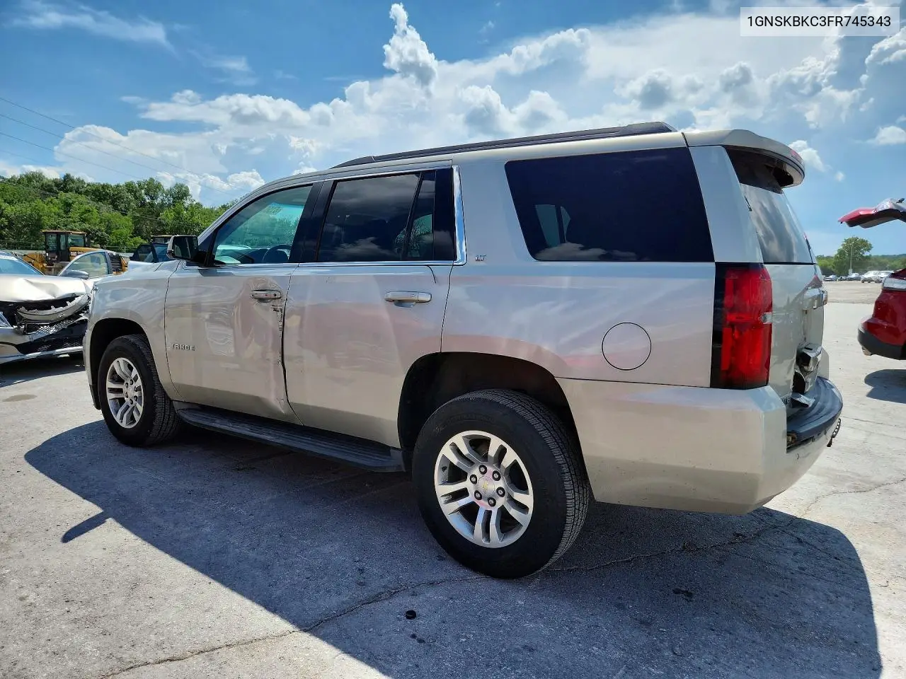 2015 Chevrolet Tahoe K1500 Lt VIN: 1GNSKBKC3FR745343 Lot: 61564136