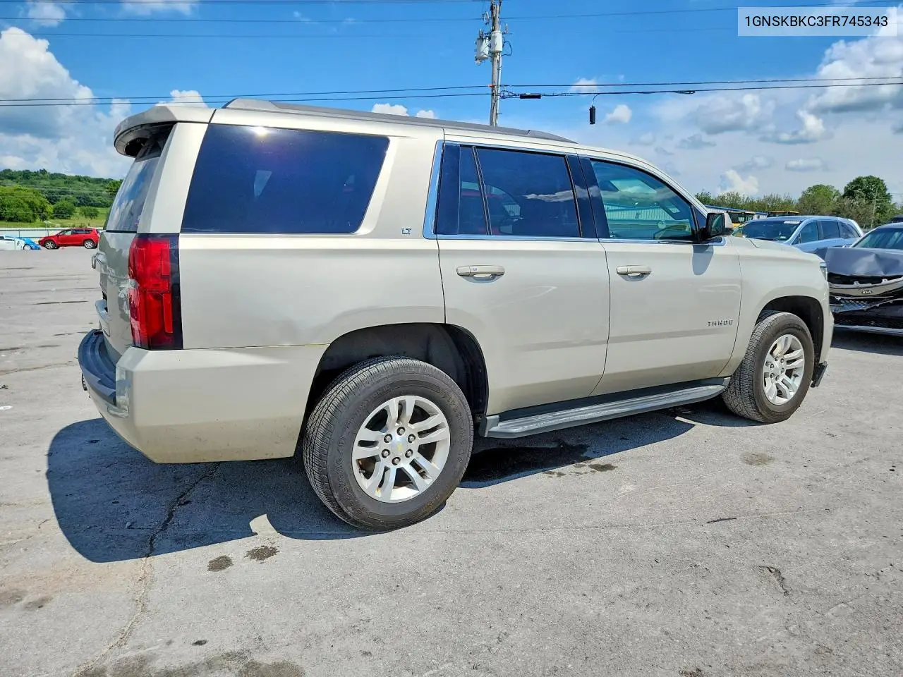 2015 Chevrolet Tahoe K1500 Lt VIN: 1GNSKBKC3FR745343 Lot: 61564136
