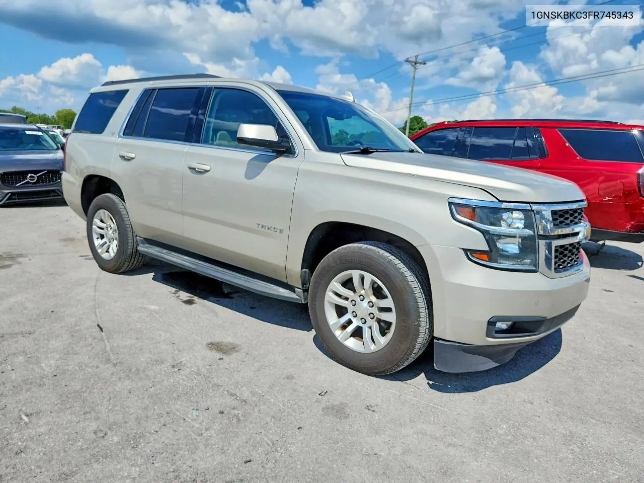 2015 Chevrolet Tahoe K1500 Lt VIN: 1GNSKBKC3FR745343 Lot: 61564136