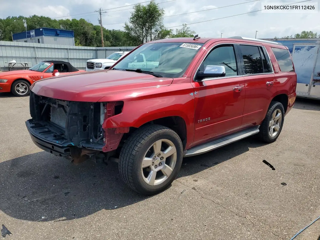 2015 Chevrolet Tahoe K1500 Ltz VIN: 1GNSKCKC1FR112426 Lot: 61585696