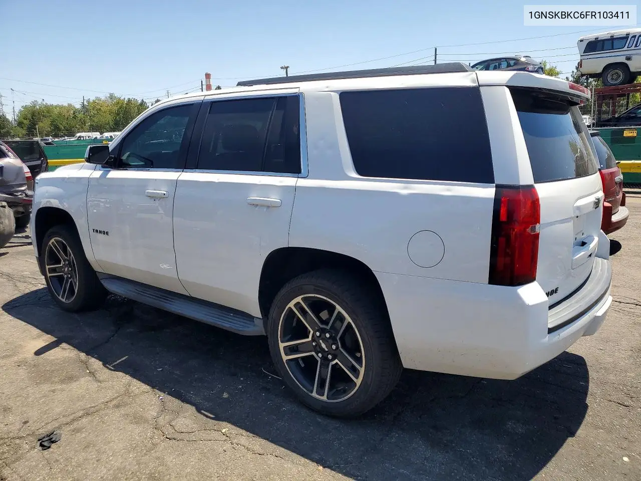 2015 Chevrolet Tahoe K1500 Lt VIN: 1GNSKBKC6FR103411 Lot: 61756026