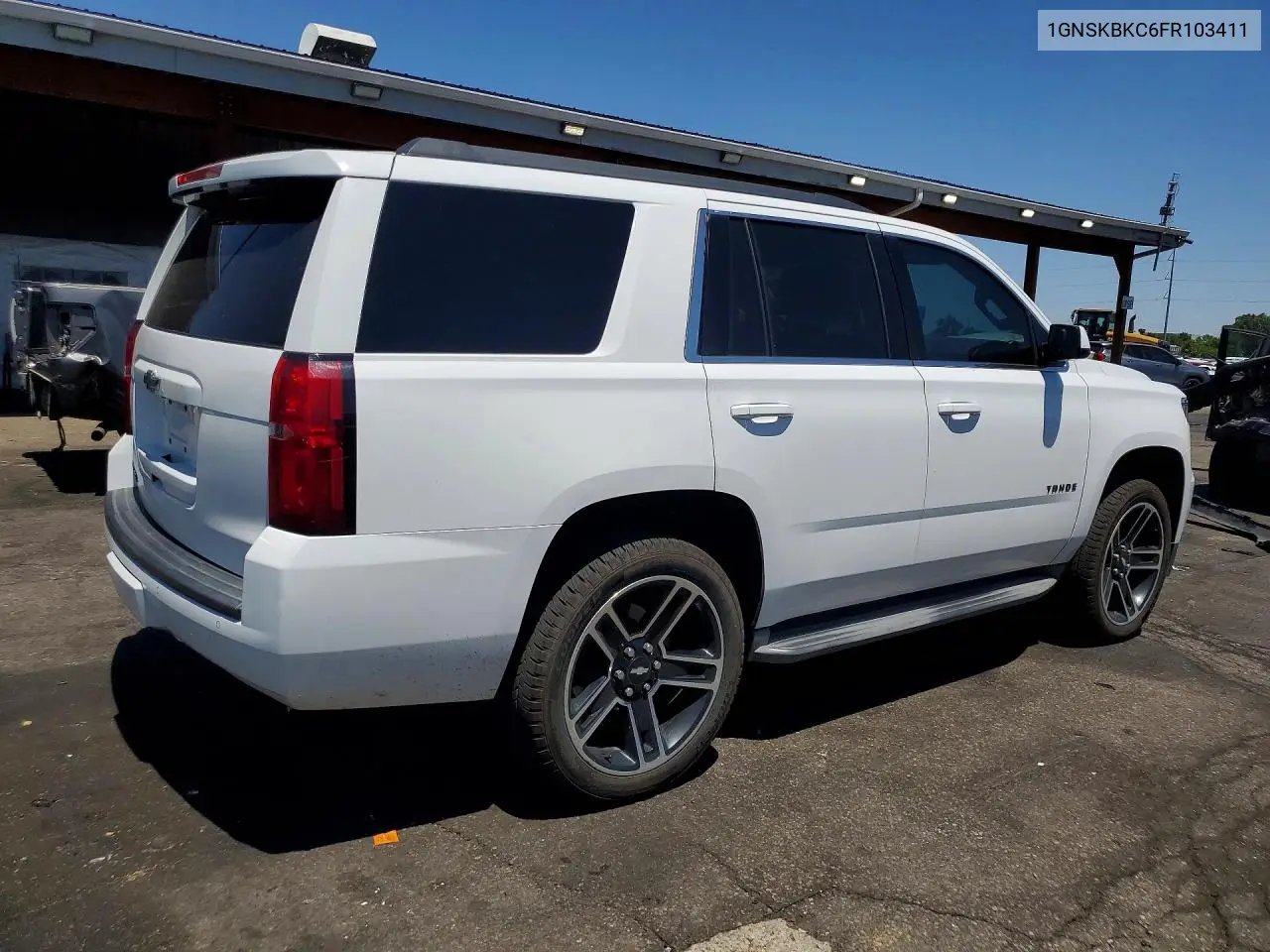 2015 Chevrolet Tahoe K1500 Lt VIN: 1GNSKBKC6FR103411 Lot: 61756026
