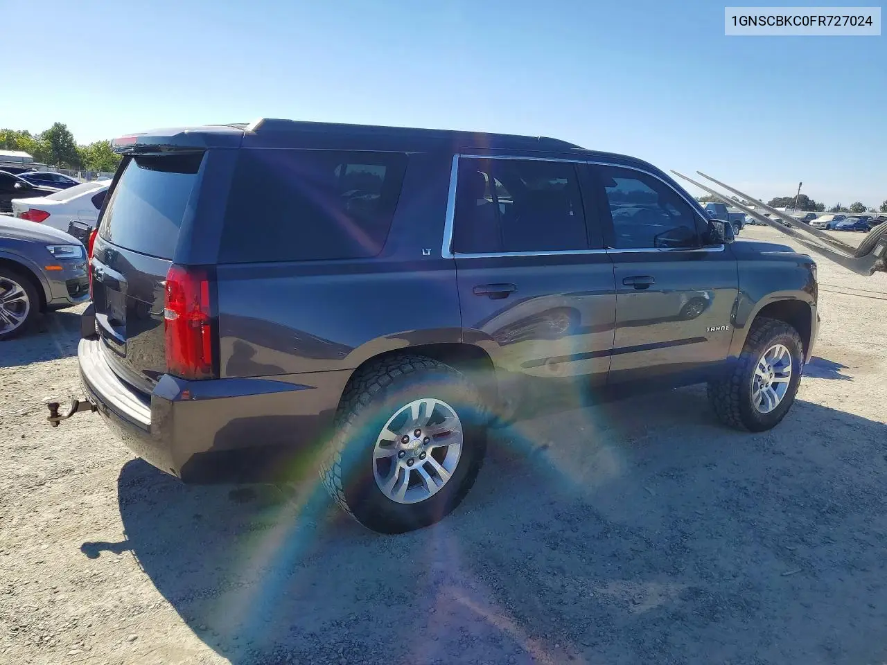 2015 Chevrolet Tahoe C1500 Lt VIN: 1GNSCBKC0FR727024 Lot: 61904766