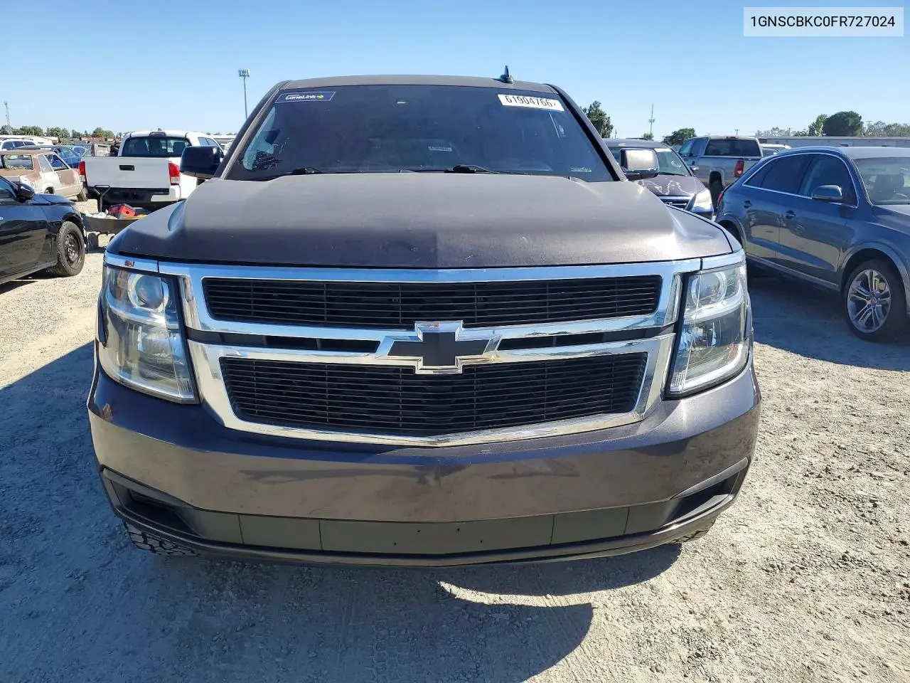 2015 Chevrolet Tahoe C1500 Lt VIN: 1GNSCBKC0FR727024 Lot: 61904766