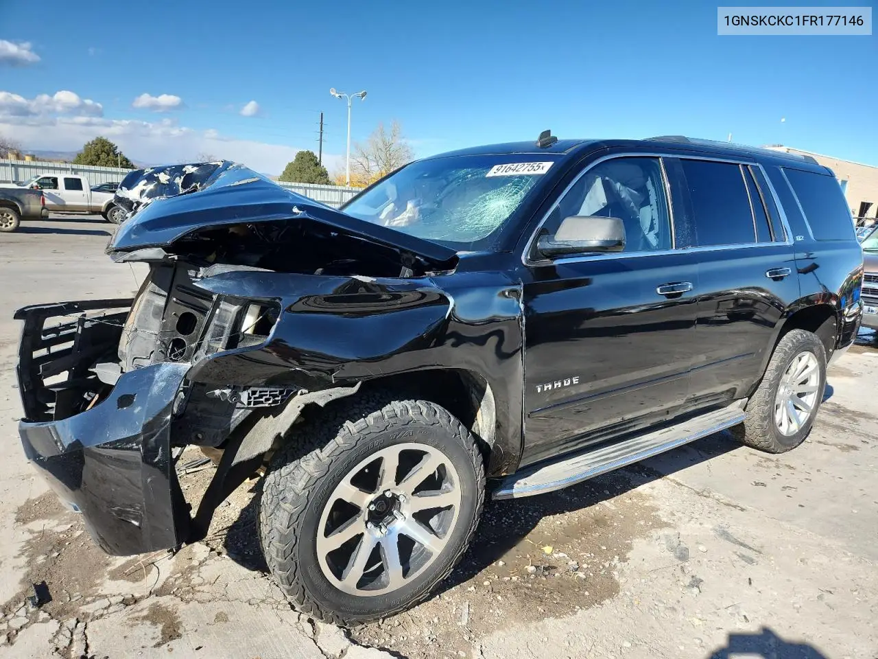 2015 Chevrolet Tahoe K1500 Ltz VIN: 1GNSKCKC1FR177146 Lot: 91642755