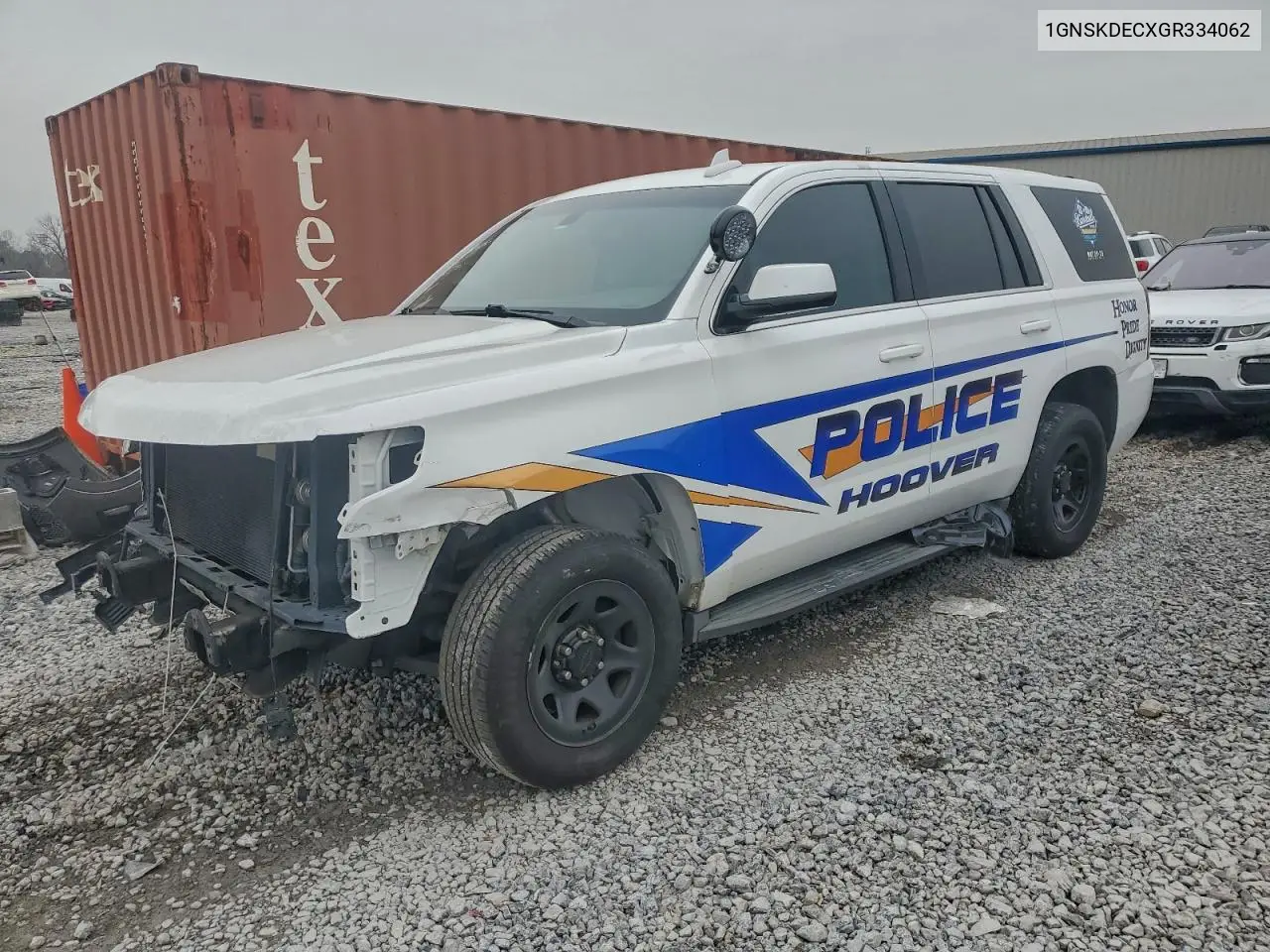 1GNSKDECXGR334062 2016 Chevrolet Tahoe Police