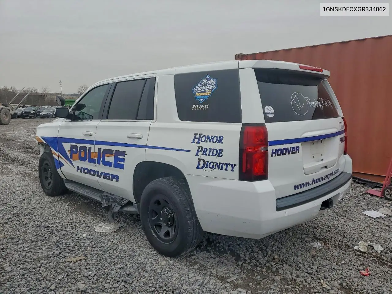 1GNSKDECXGR334062 2016 Chevrolet Tahoe Police