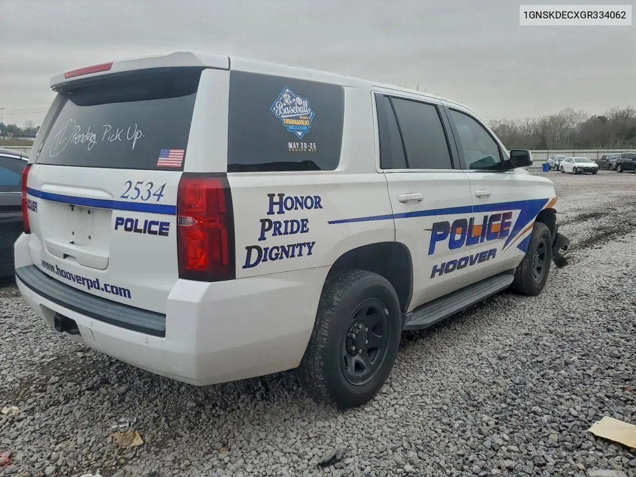 1GNSKDECXGR334062 2016 Chevrolet Tahoe Police
