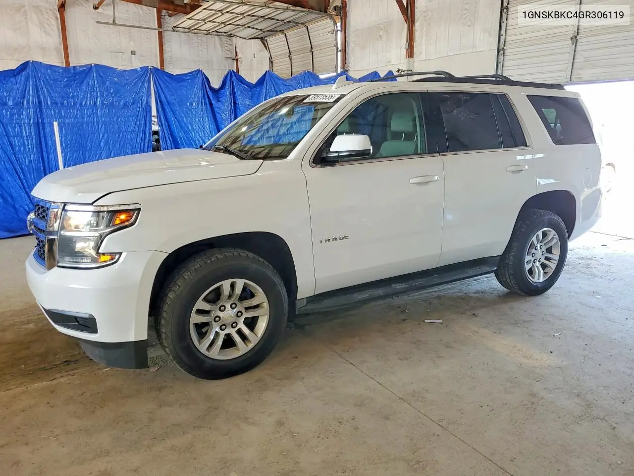 2016 Chevrolet Tahoe K1500 Lt VIN: 1GNSKBKC4GR306119 Lot: 59573536